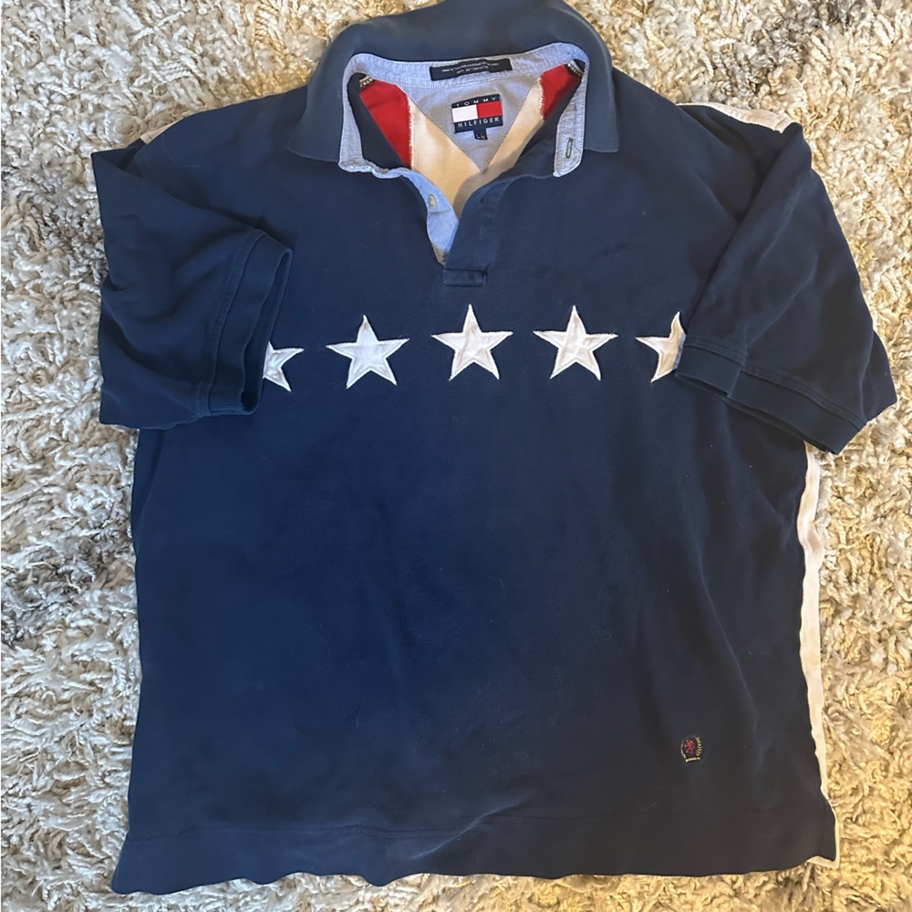 Tommy Hilfiger men’s American flag polo size L